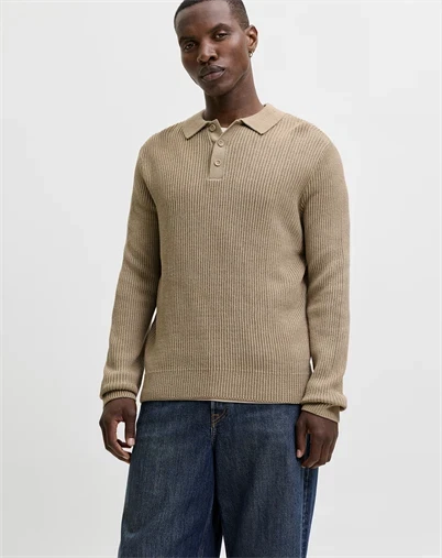 Jack & Jones - JJPannel Strik Polo - Crockery